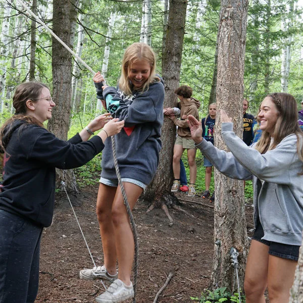 Low ropes course at OFY